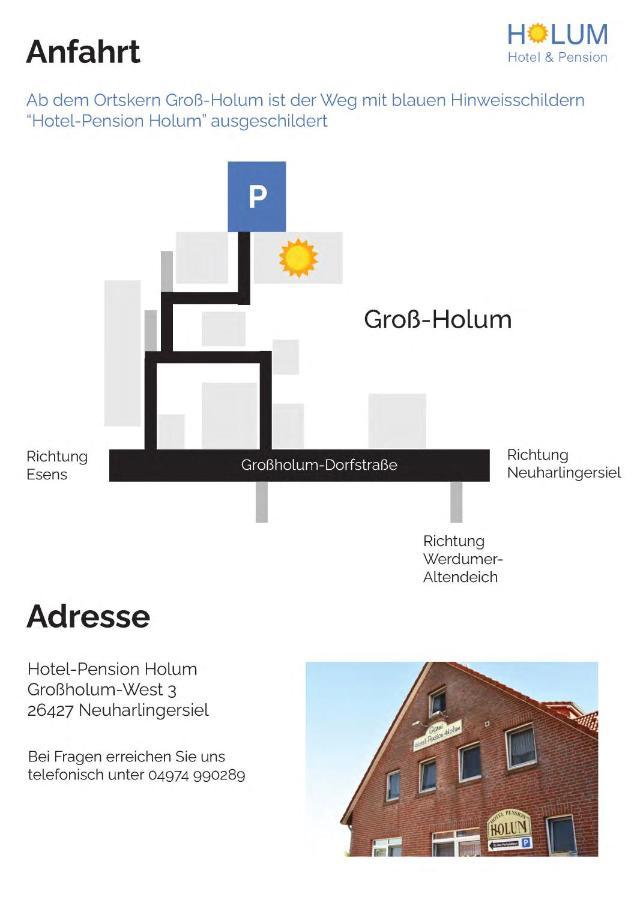 Garni Hotel-Pension Holum Neuharlingersiel Eksteriør billede